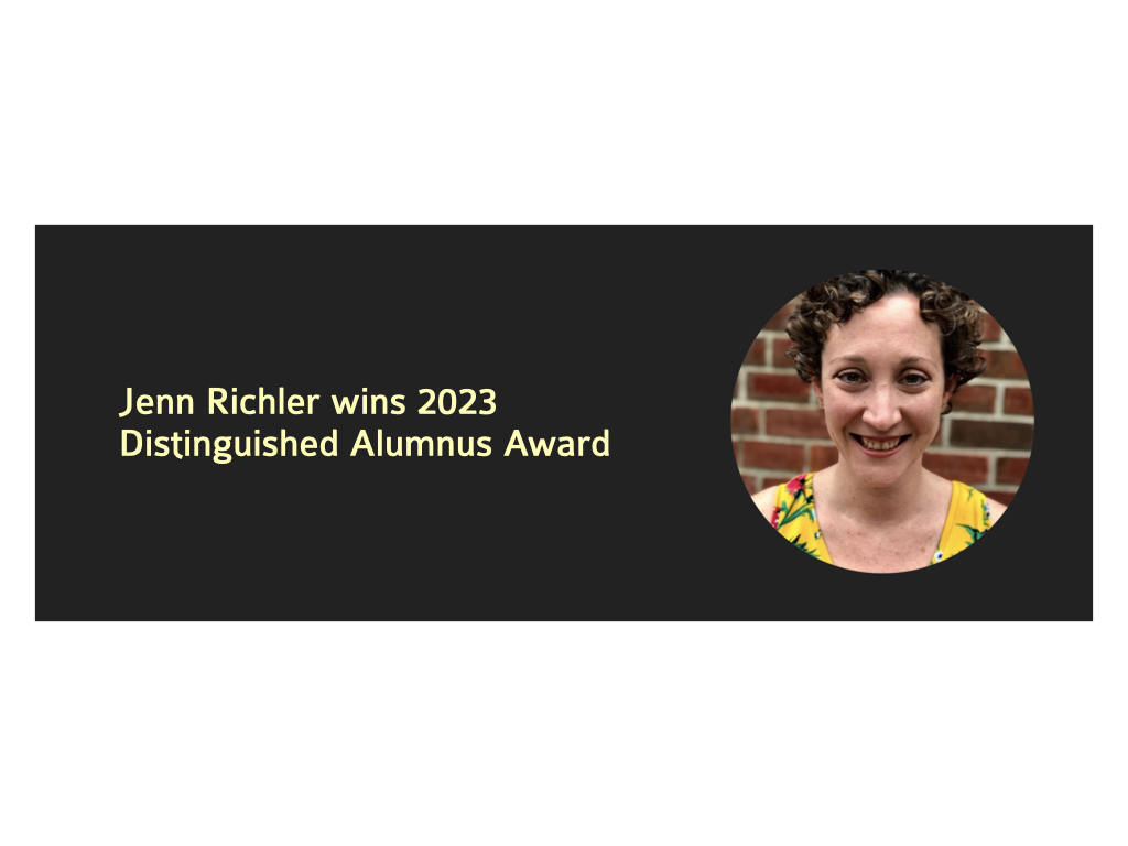 Jenn Richler wins Distinguished Alumnus Award