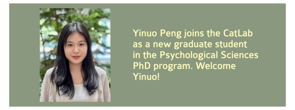 Yinuo Peng joins the CatLab