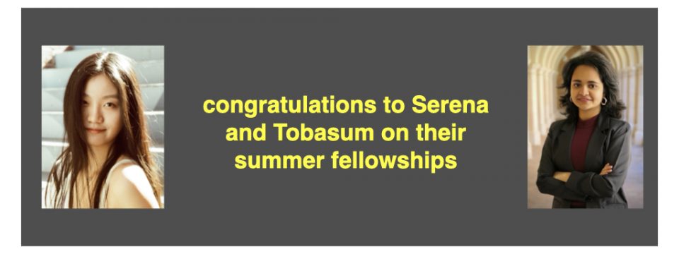 Congratulations to Serena and Tobasum