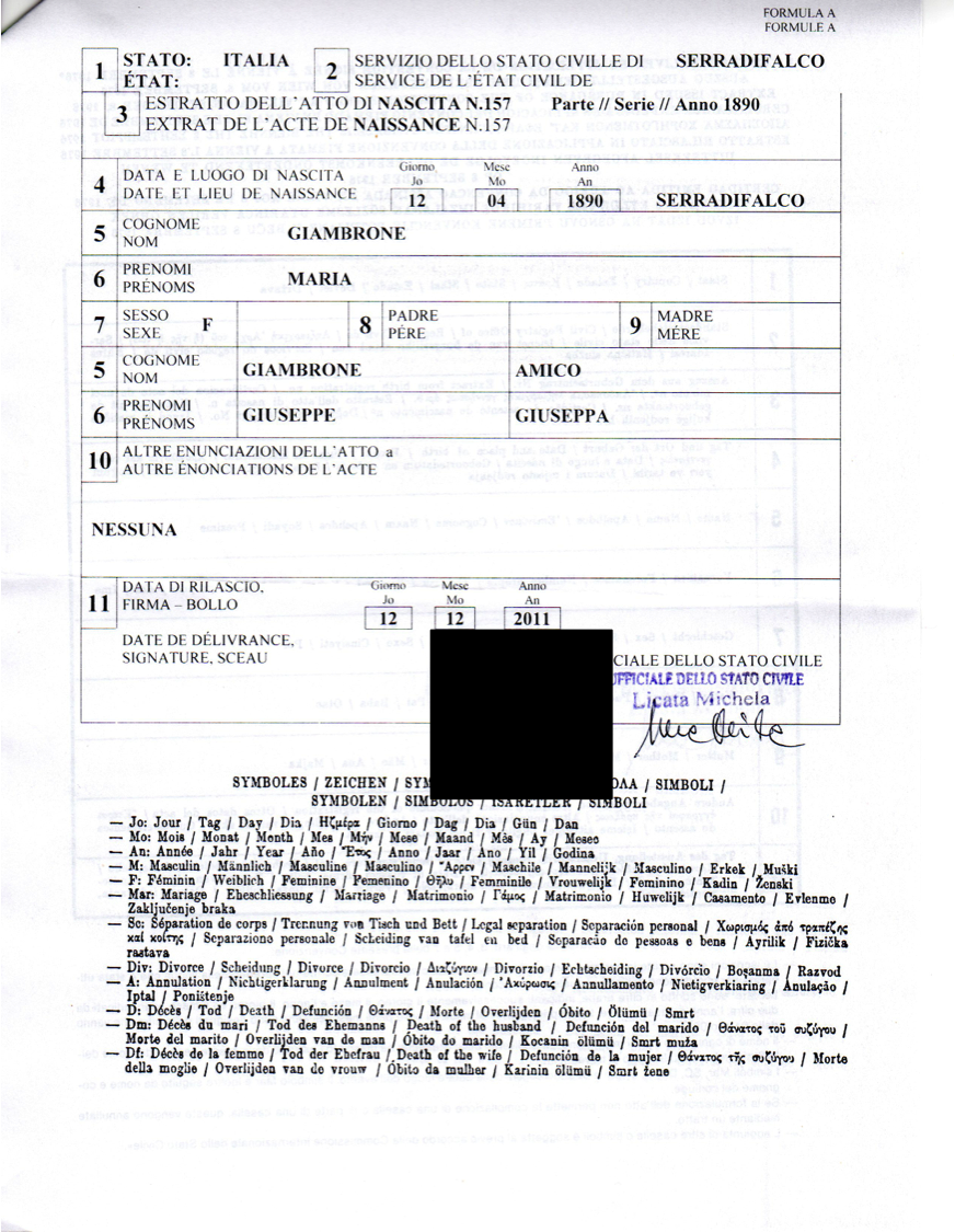 notarized birth certificate