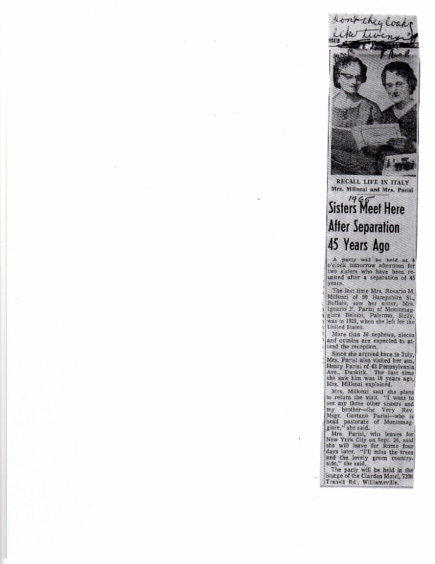CarmelaParisiMillonzi001.jpg - Newspaper story from 1960s in Buffalo, NY